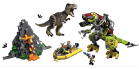 LEGO JURASSIC WORLD Le combat du T. rex contre le robot dinosaure 2019